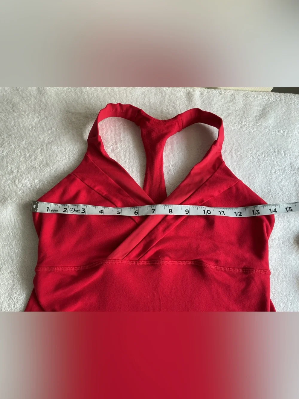 lululemon athletica Red Halter Crossover Tank